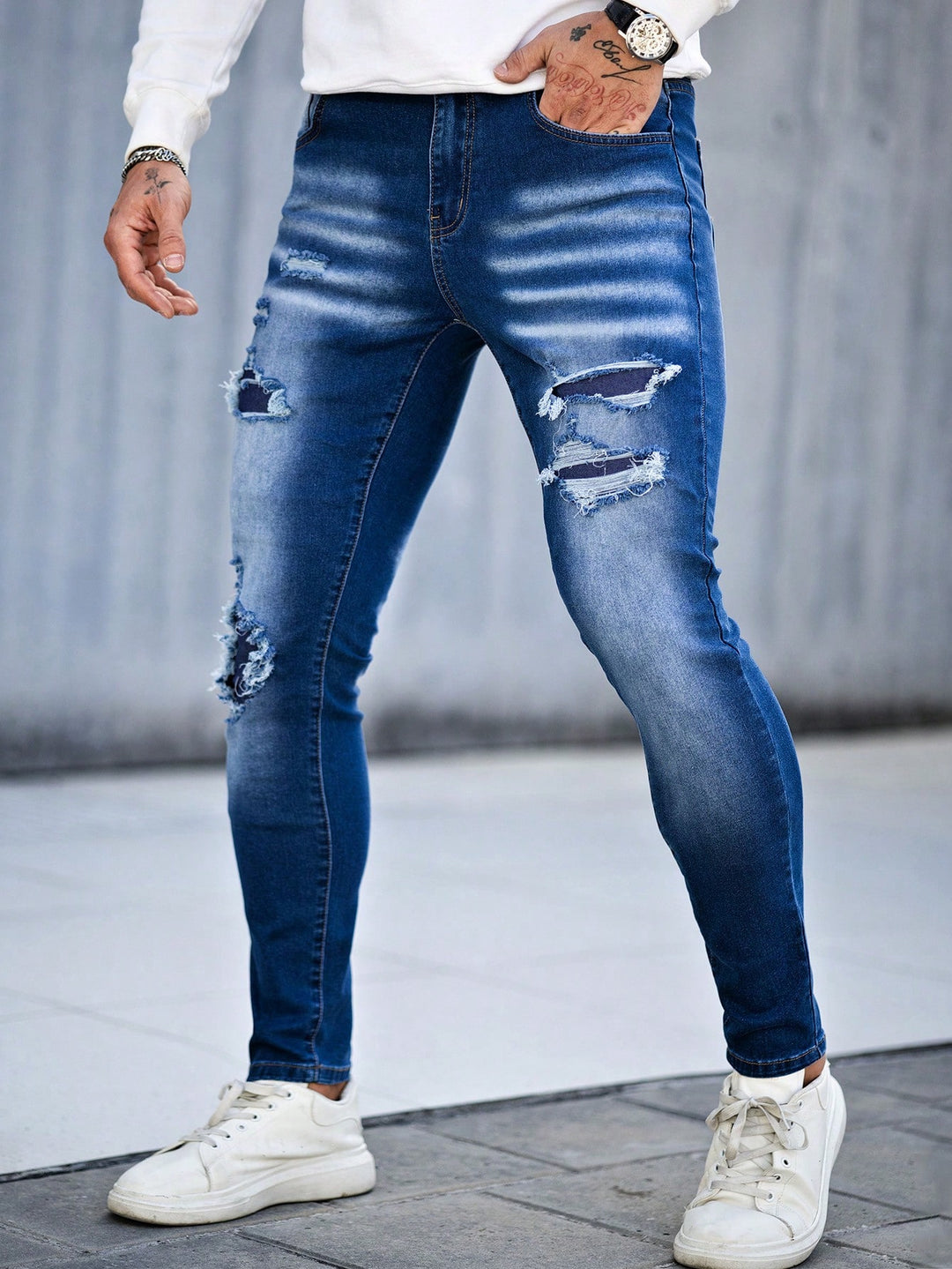 Jeans SHEIN, albastru