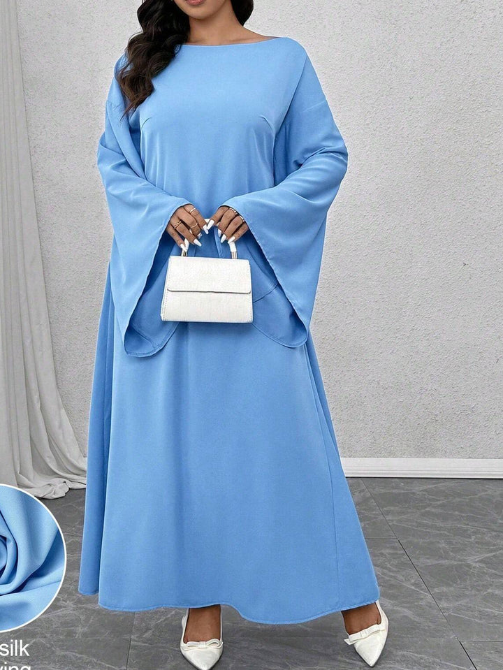 Shein Curve+ maxi ruha, kék