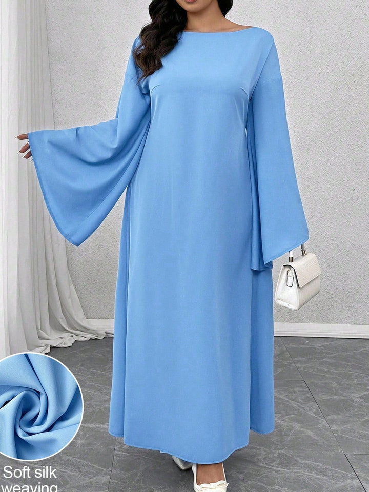 Shein Curve+ maxi ruha, kék