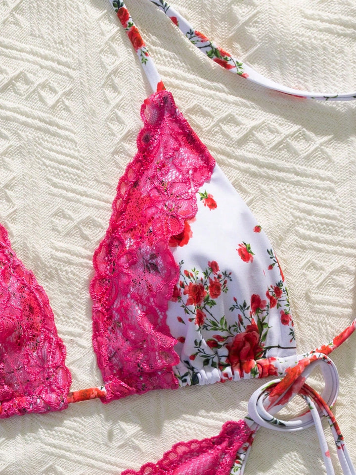 Set bikini SHEIN, roz
