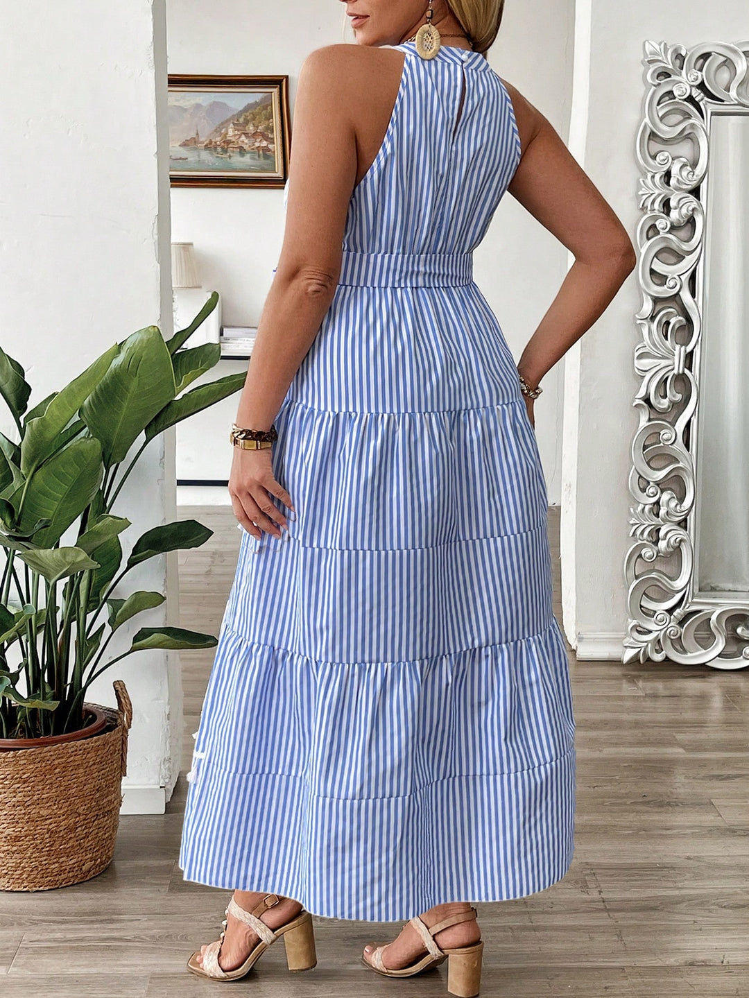 SHEIN maxi ruha, kék