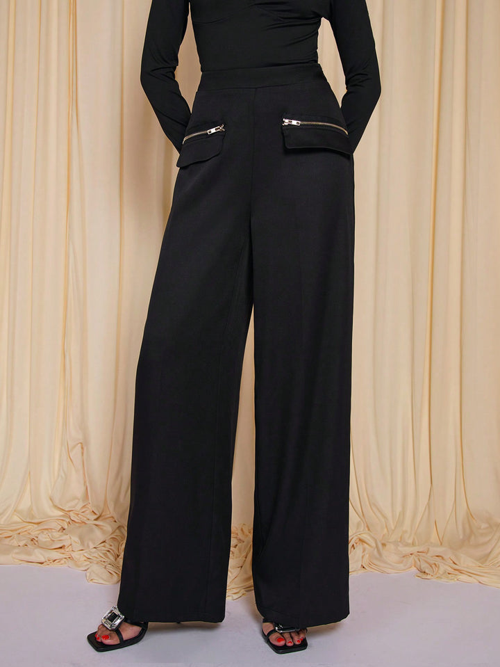 Pantaloni SHEIN, negru
