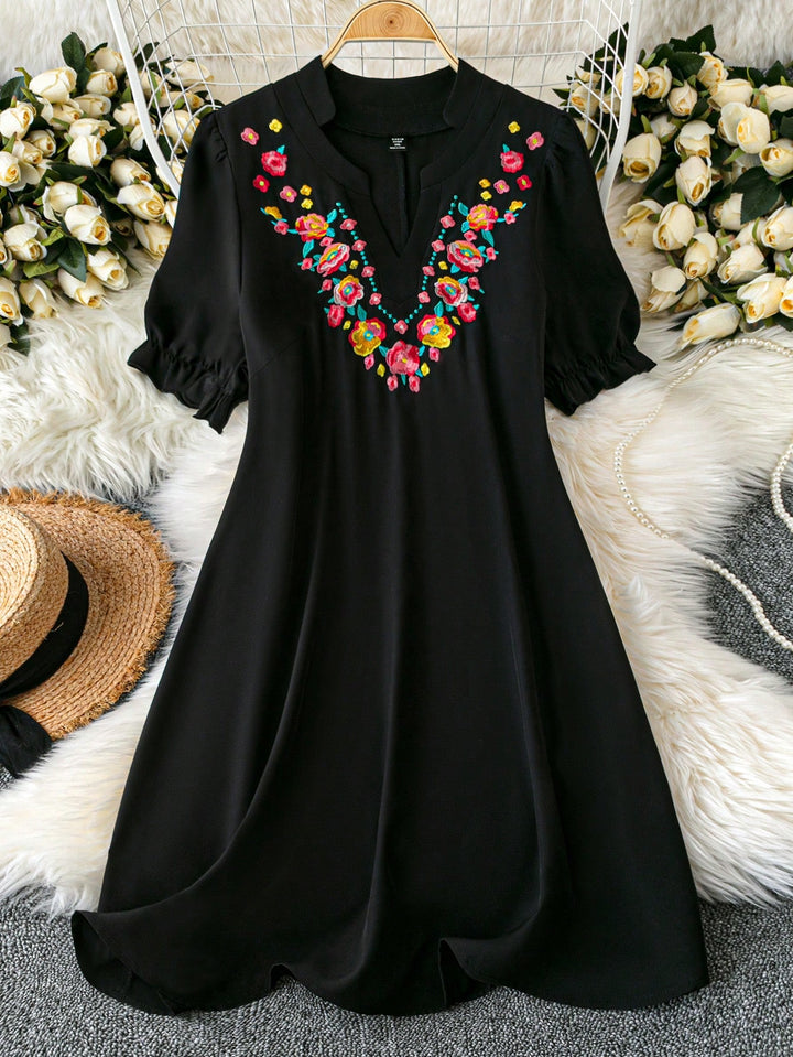Shein Curve+ miniruha, fekete