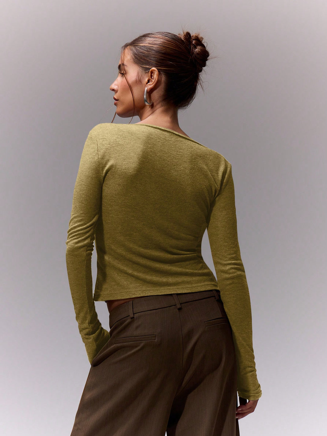 SHEIN póló, khaki
