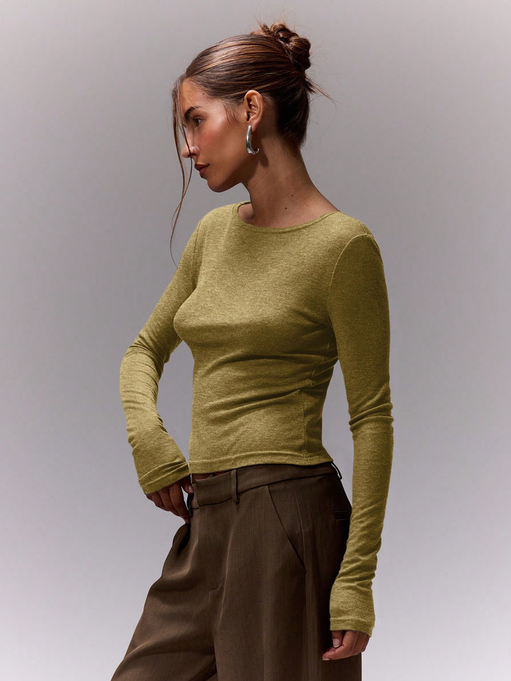 SHEIN póló, khaki