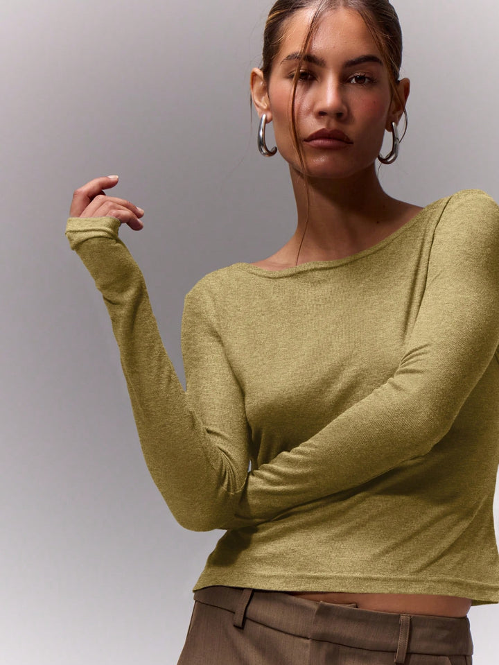 SHEIN póló, khaki