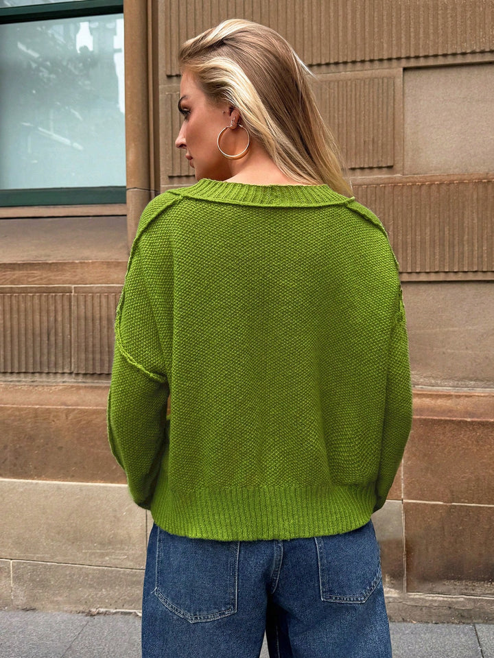 Pulover SHEIN, verde