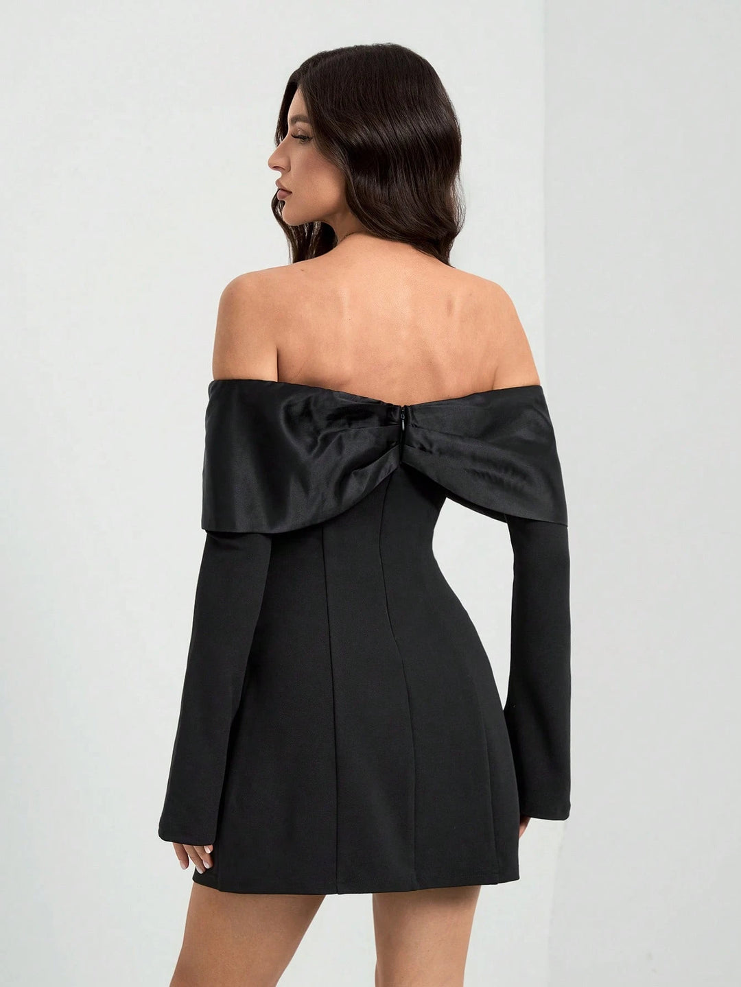 SHEIN mini ruha, fekete