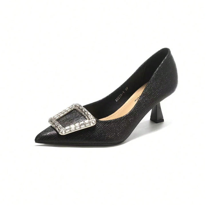Pantofi cu toc SHEIN, negru