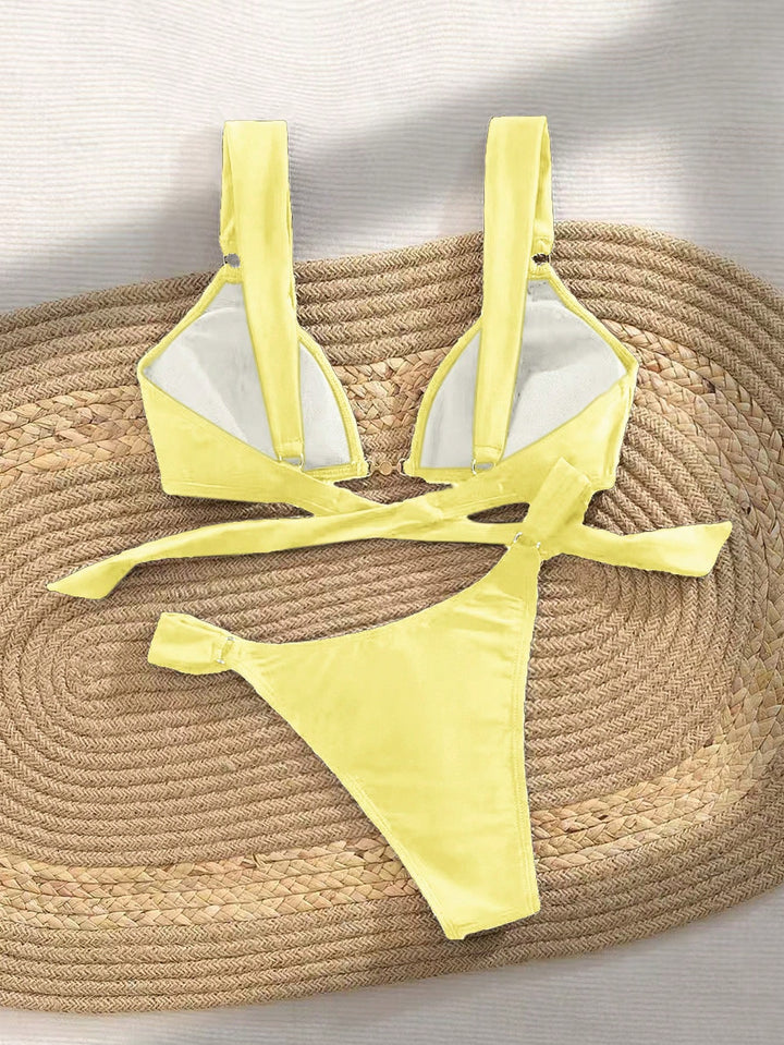 SHEIN fürdőruha, sárga
