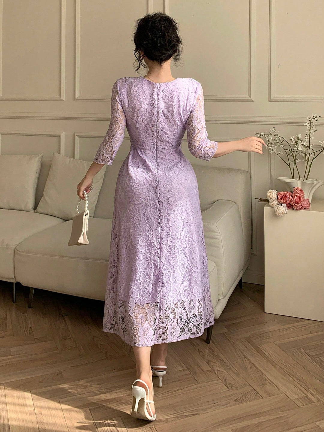 Rochie midi Shein, mov