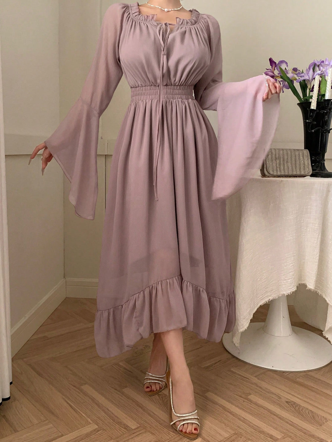 Rochie midi Dazy by Shein, roz