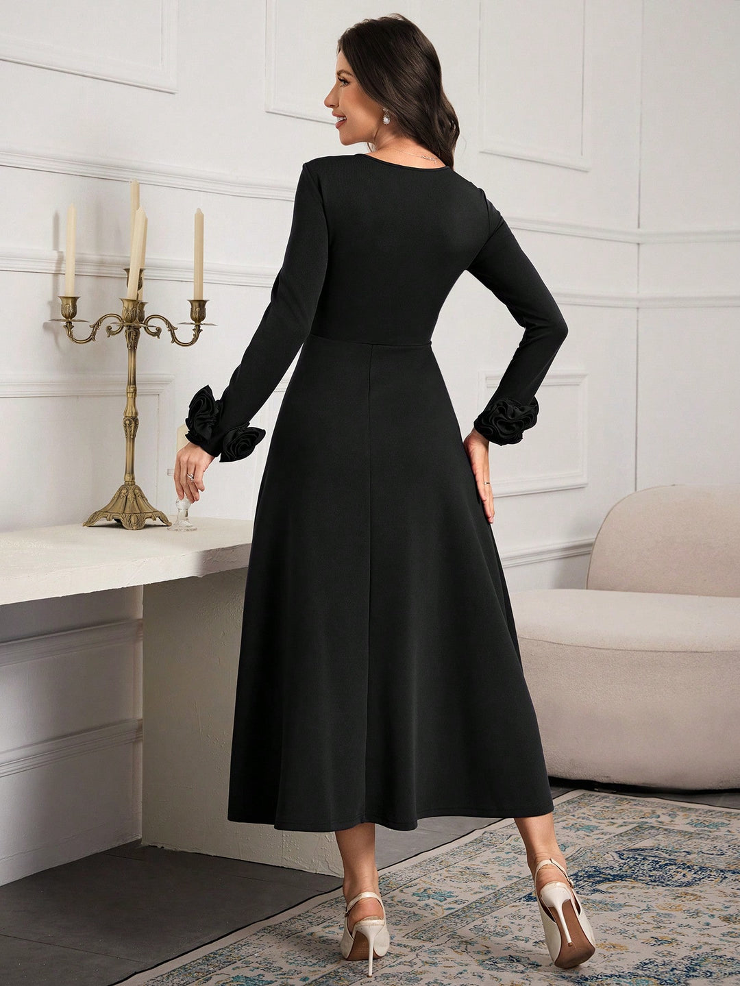 Rochie maxi SHEIN, negru