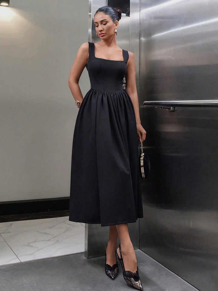 Rochie midi SHEIN, negru