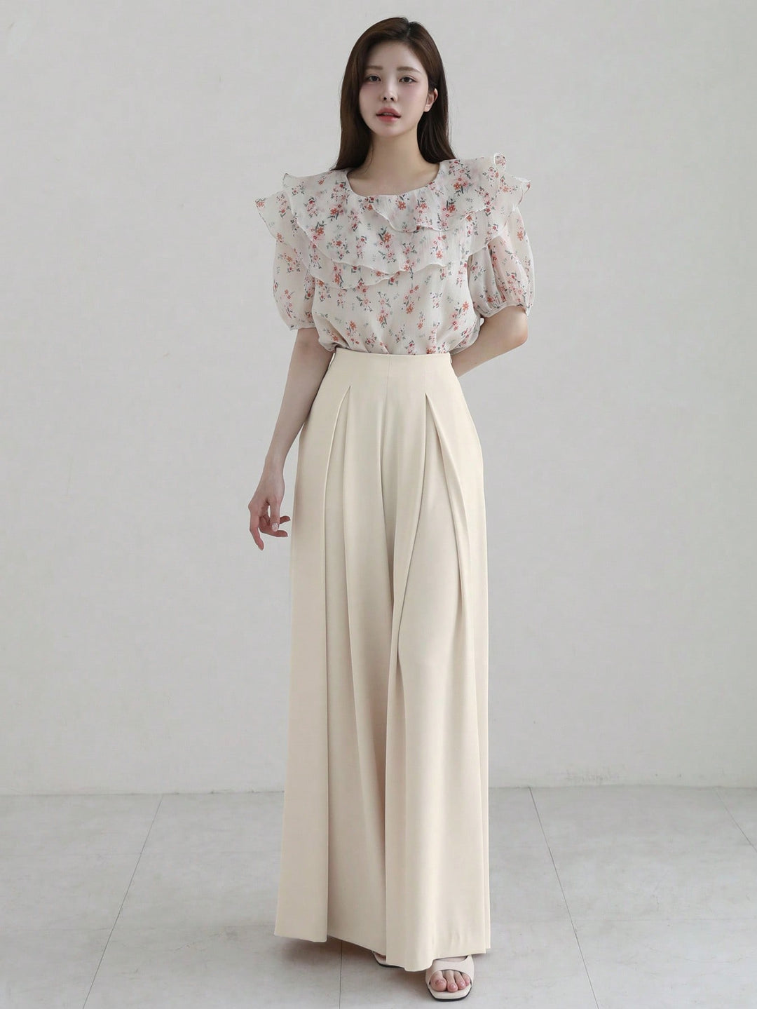 Pantaloni SHEIN, alb