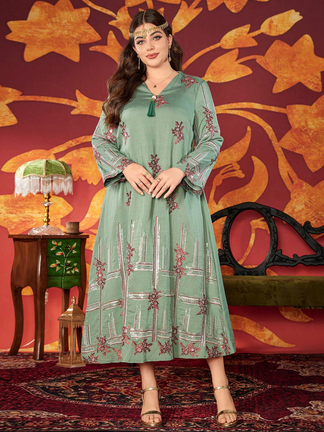 Rochie SHEIN, verde