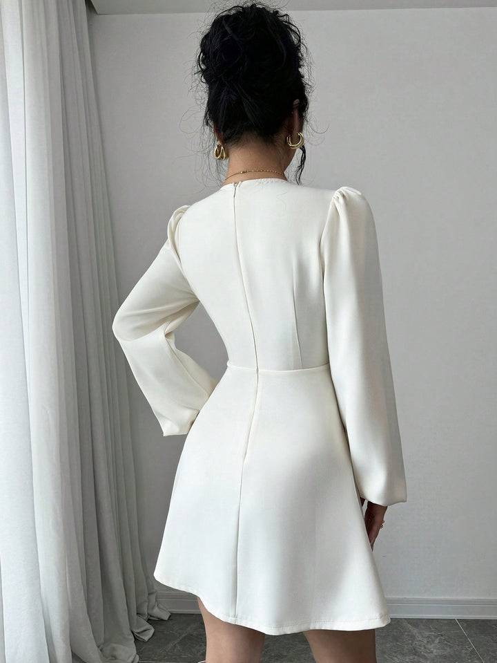 SHEIN bézs miniruha