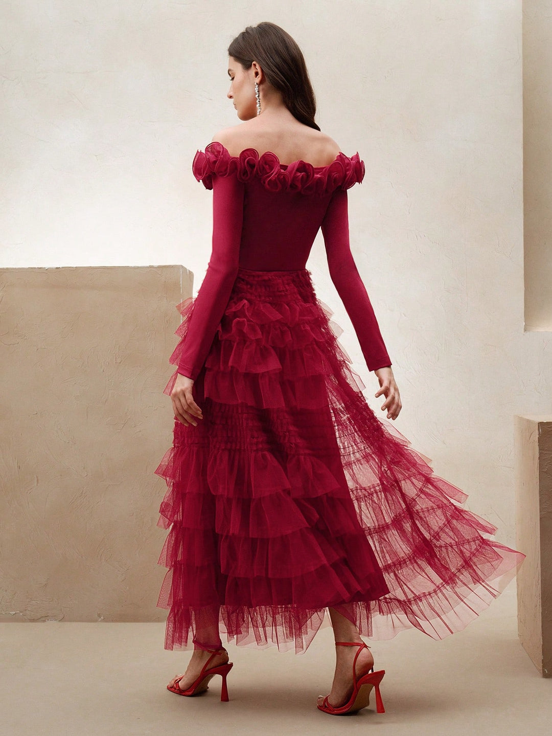 Rochie maxi SHEIN, roșu