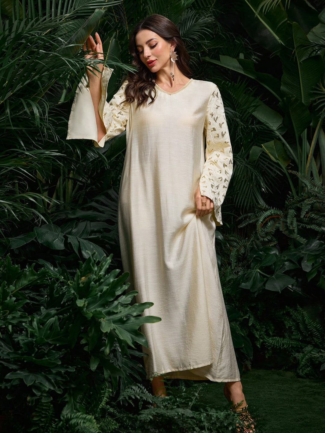 Rochie maxi SHEIN, portocaliu