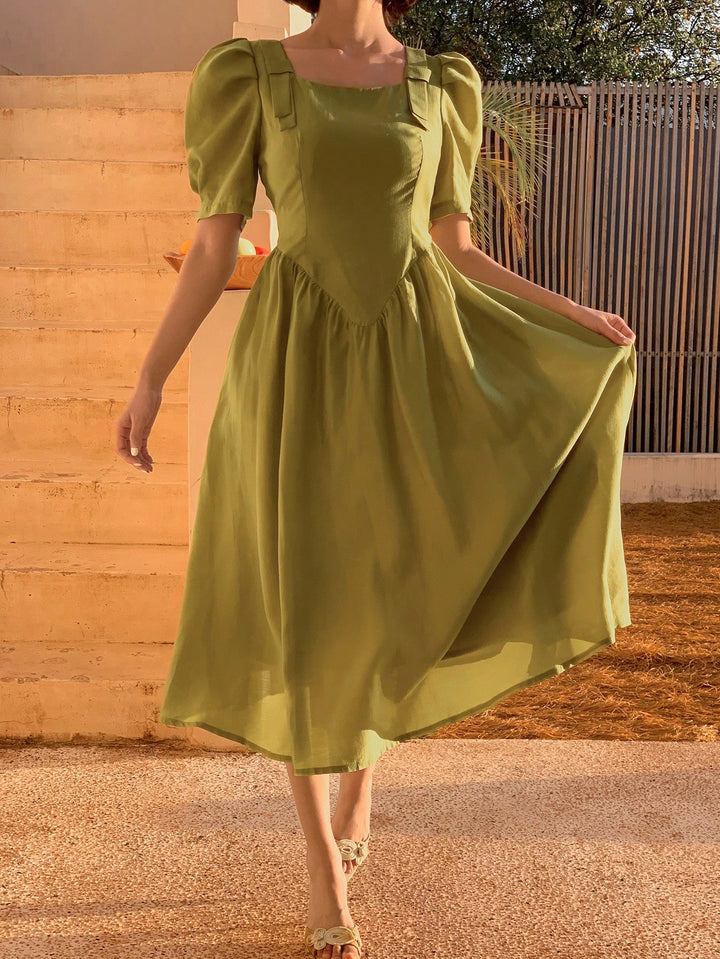 Rochie midi SHEIN, verde