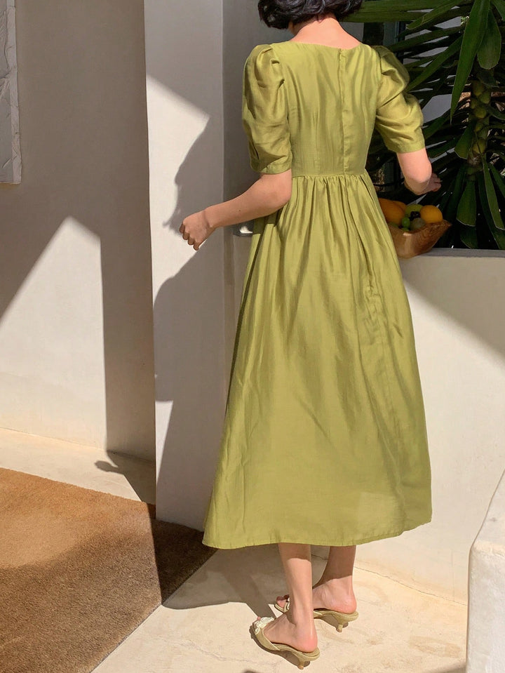 Rochie midi SHEIN, verde
