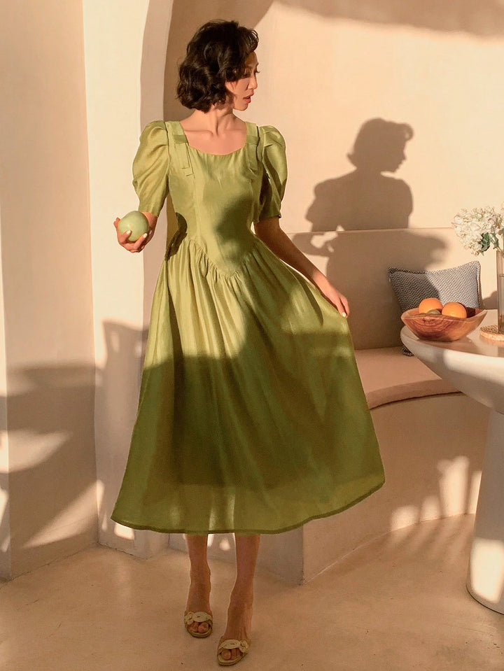 Rochie midi SHEIN, verde