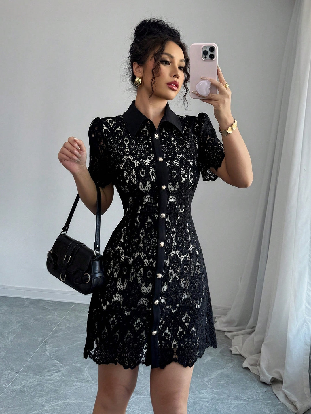 Rochie mini SHEIN, negru