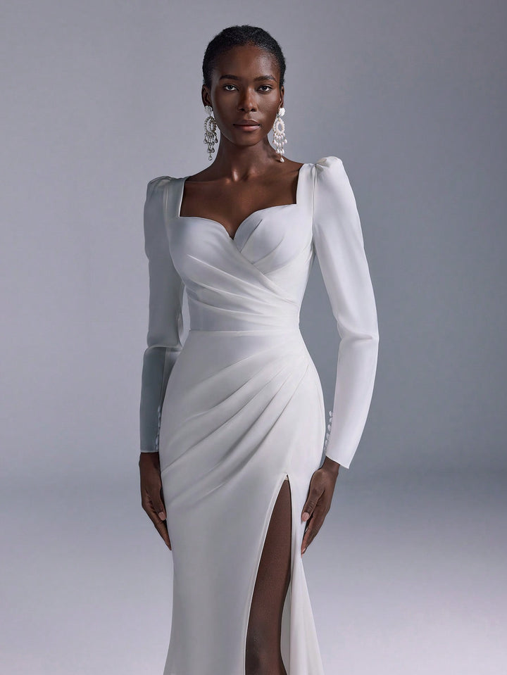 Rochie de ocazie și bridal SHEIN, alb