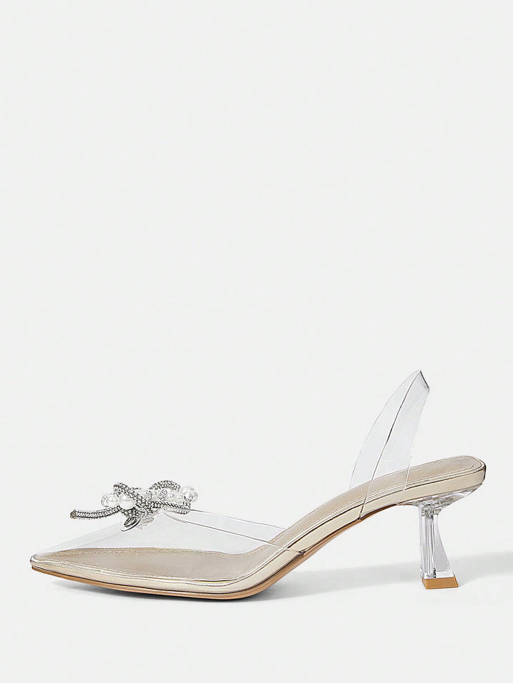 Pantofi cu toc SHEIN, auriu