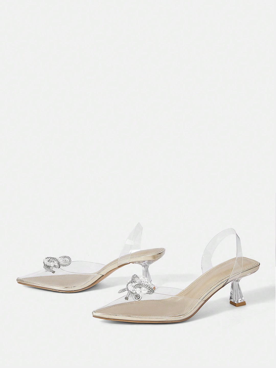 Pantofi cu toc SHEIN, auriu