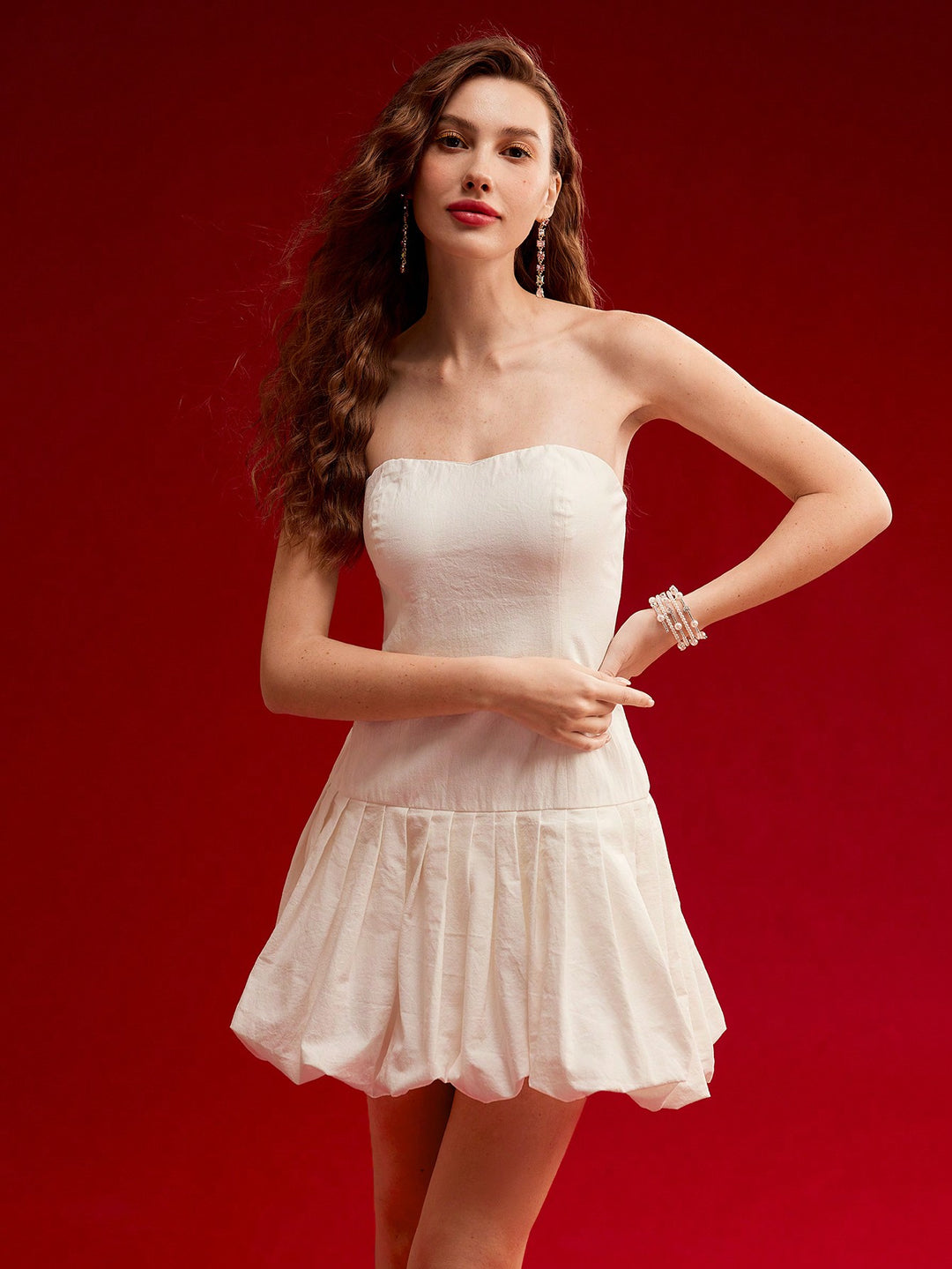 Rochie scurtă SHEIN, alb