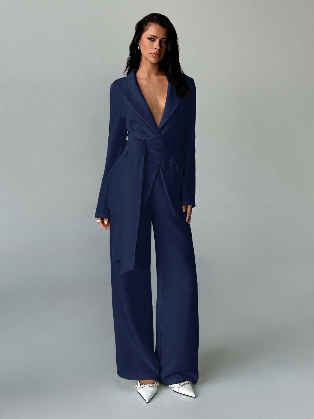 Costum SHEIN, albastru