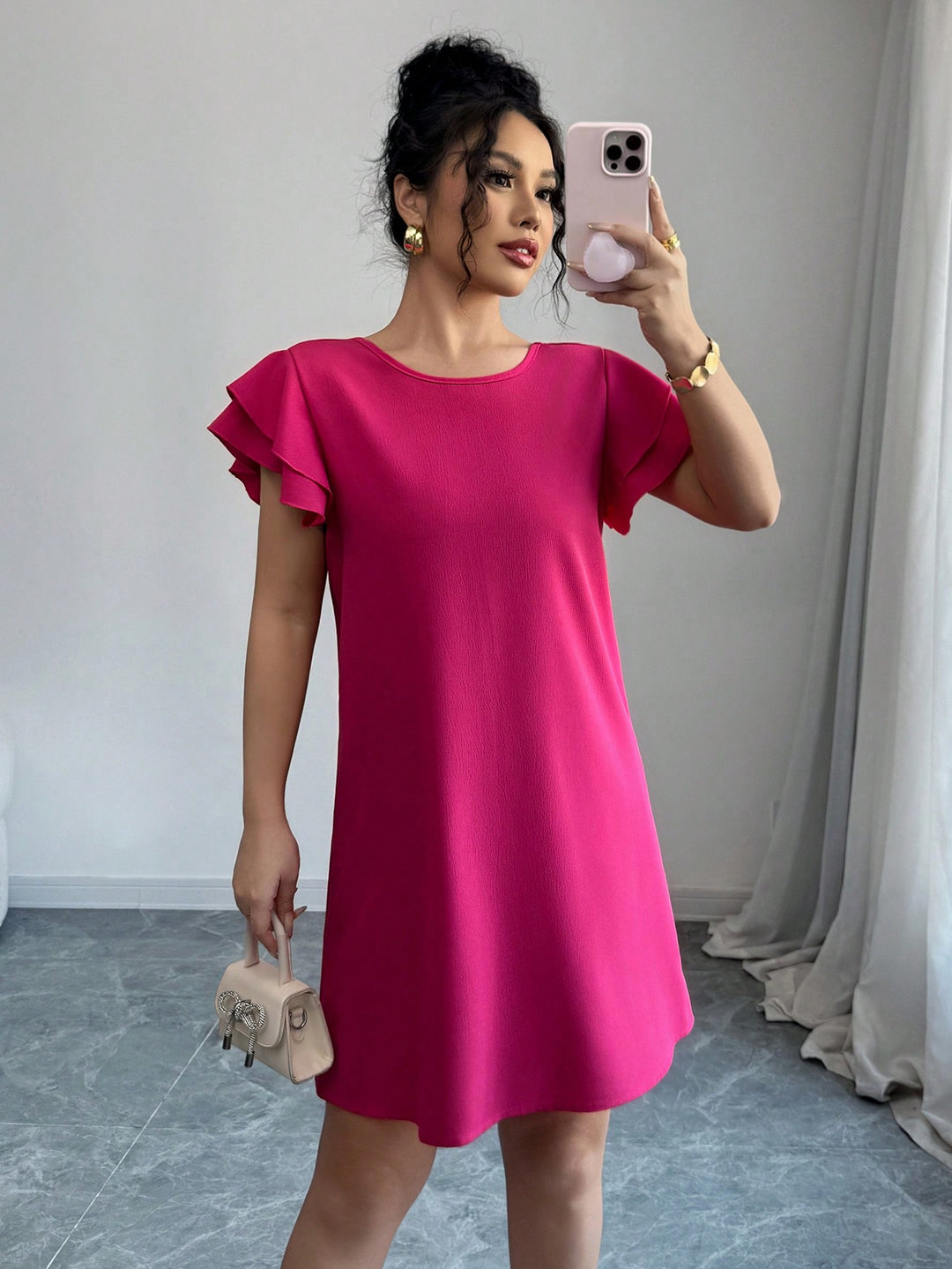 Rochie mini SHEIN, roz