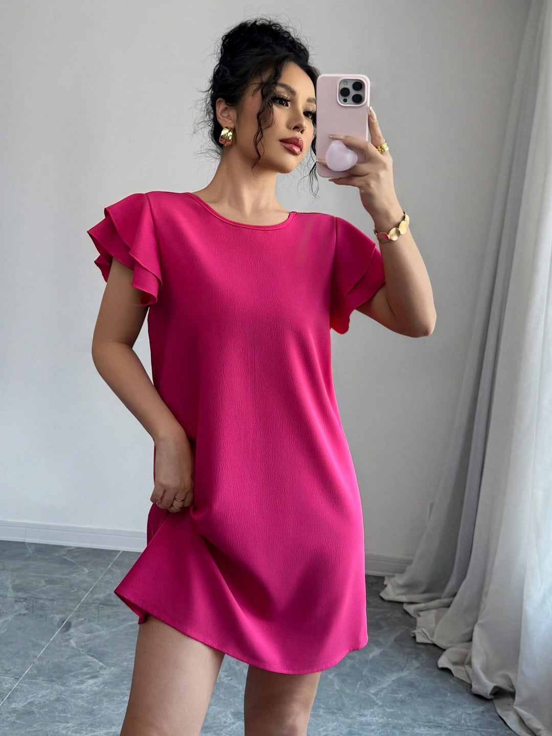 Rochie mini SHEIN, roz