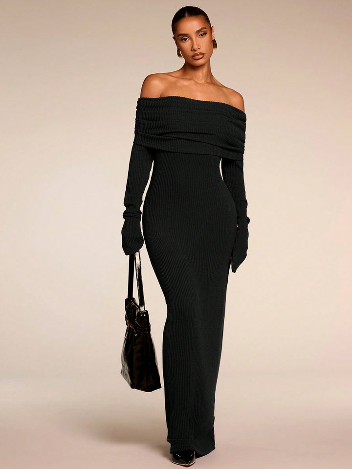 Rochie maxi SHEIN, negru