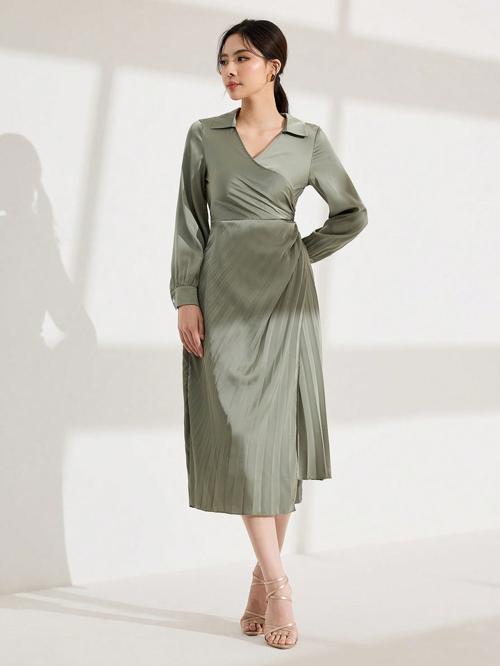 Rochie midi SHEIN, verde