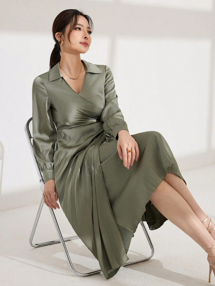 Rochie midi SHEIN, verde