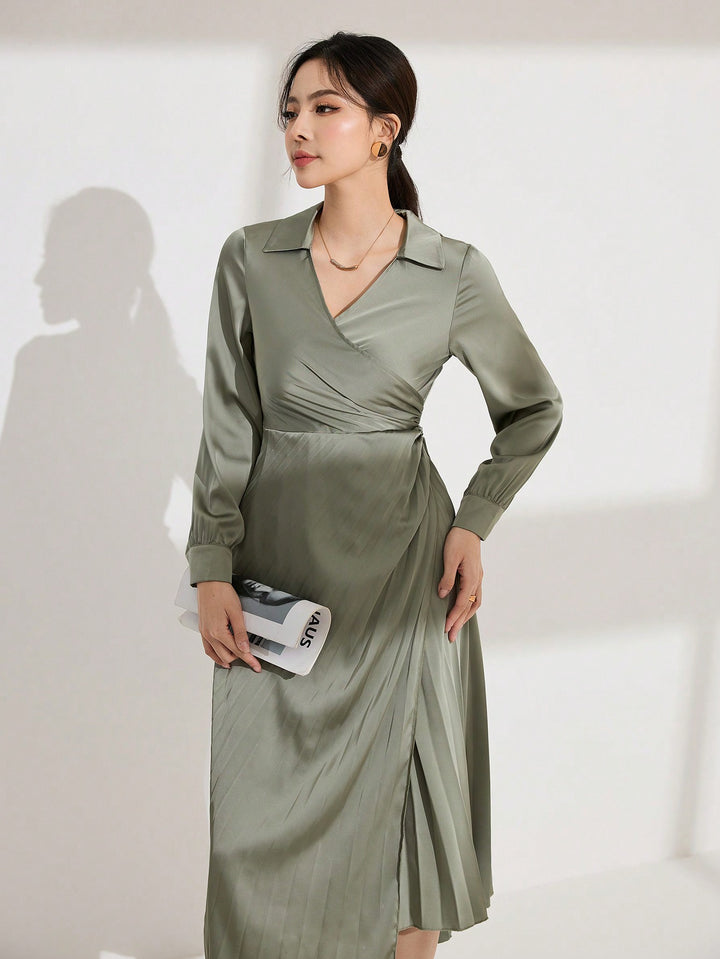 Rochie midi SHEIN, verde