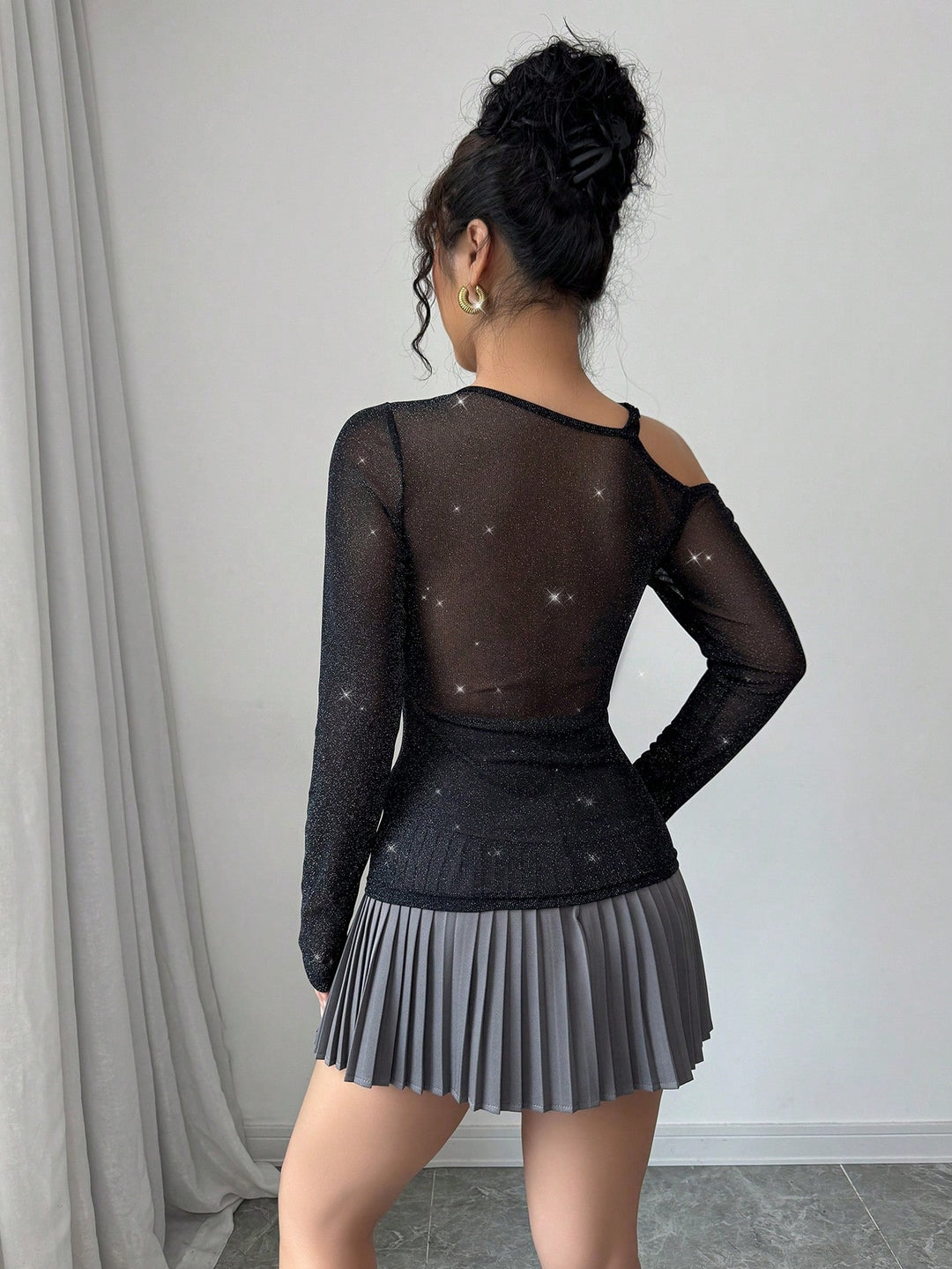 SHEIN blúz, fekete