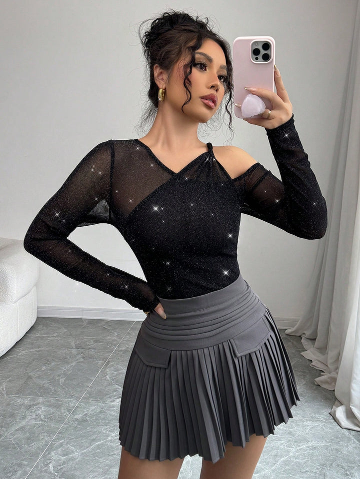 SHEIN blúz, fekete