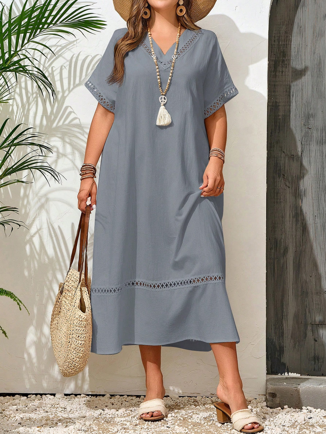 Rochie midi SHEIN, gri