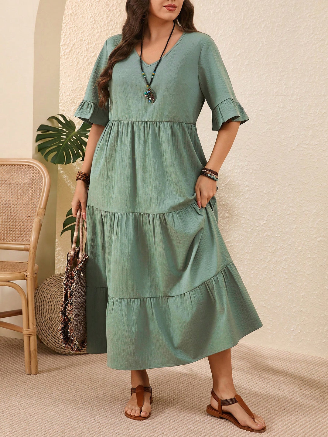 Rochie SHEIN, verde