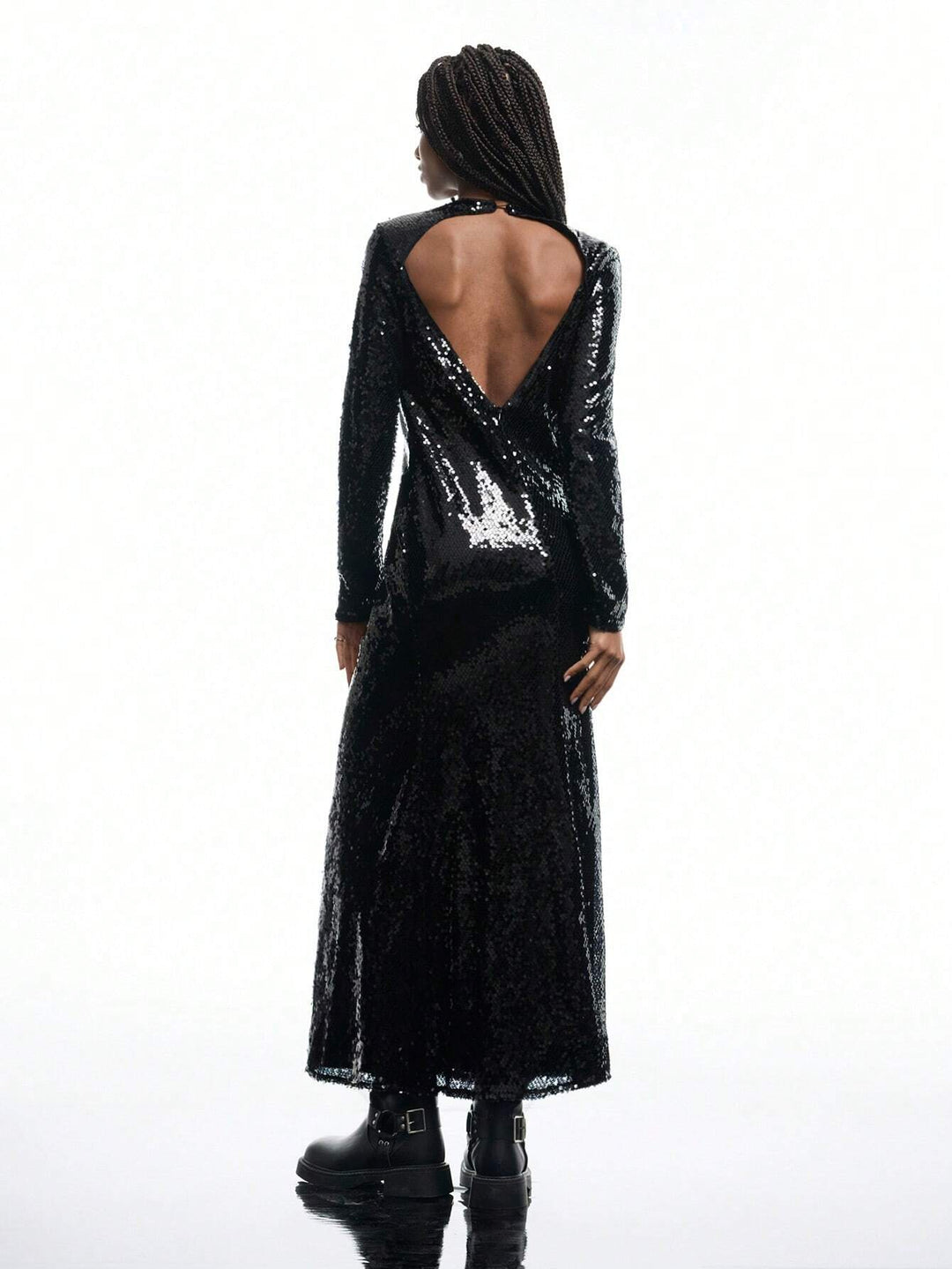 Rochie maxi SHEIN, negru