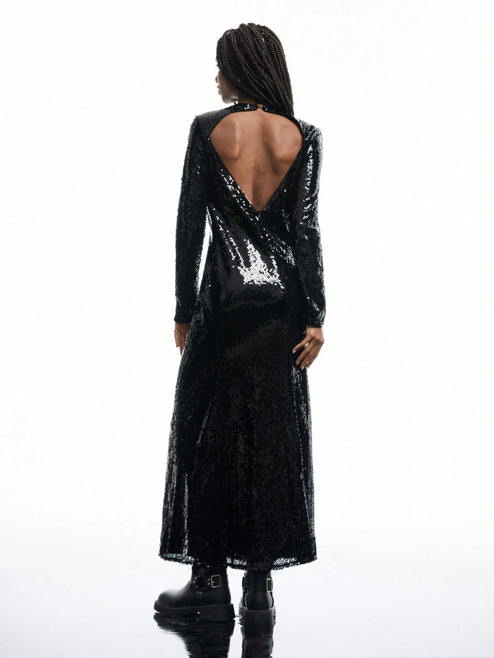 Rochie maxi SHEIN, negru