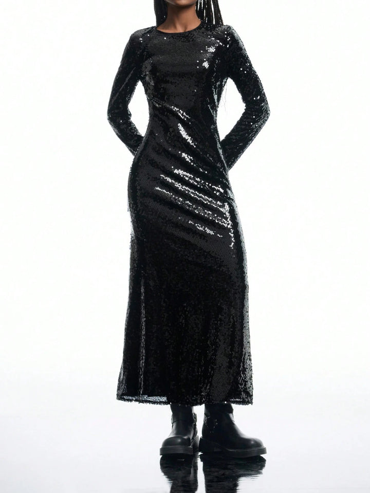 Rochie maxi SHEIN, negru