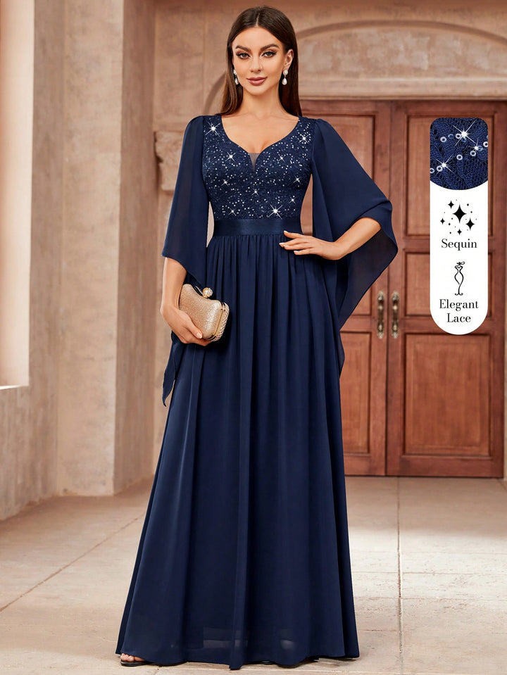 Rochie maxi SHEIN, albastru