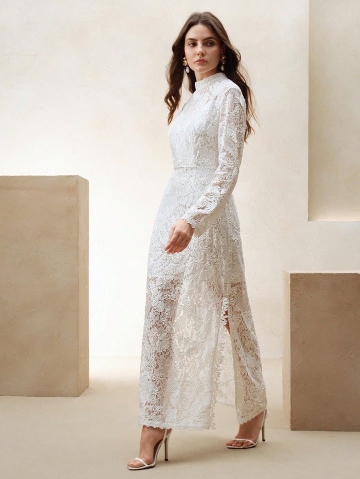 Rochie maxi SHEIN, alb