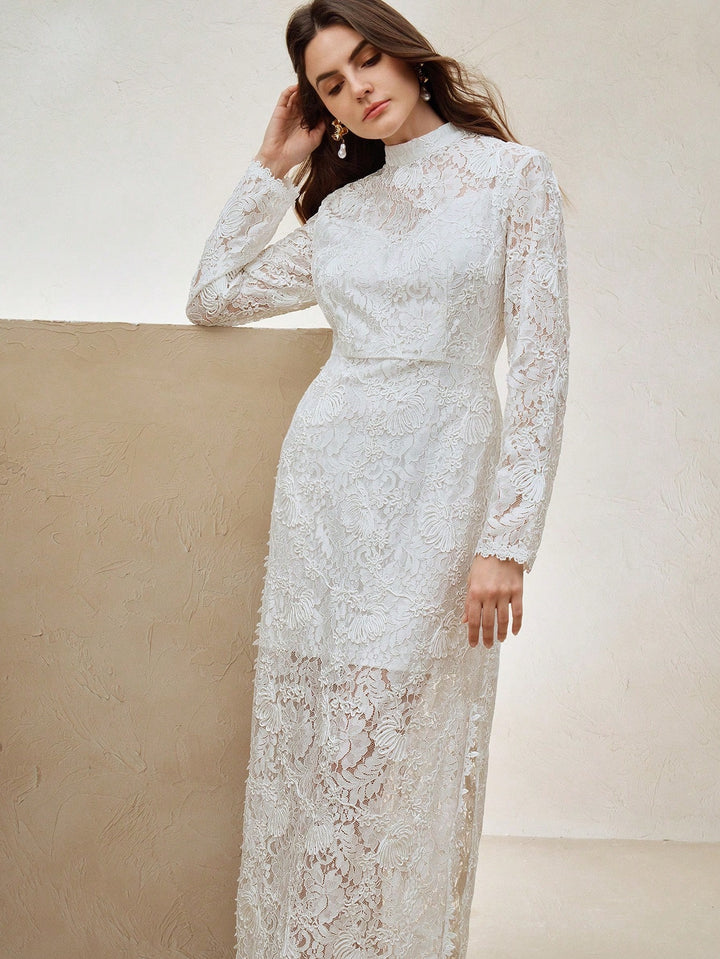 Rochie maxi SHEIN, alb