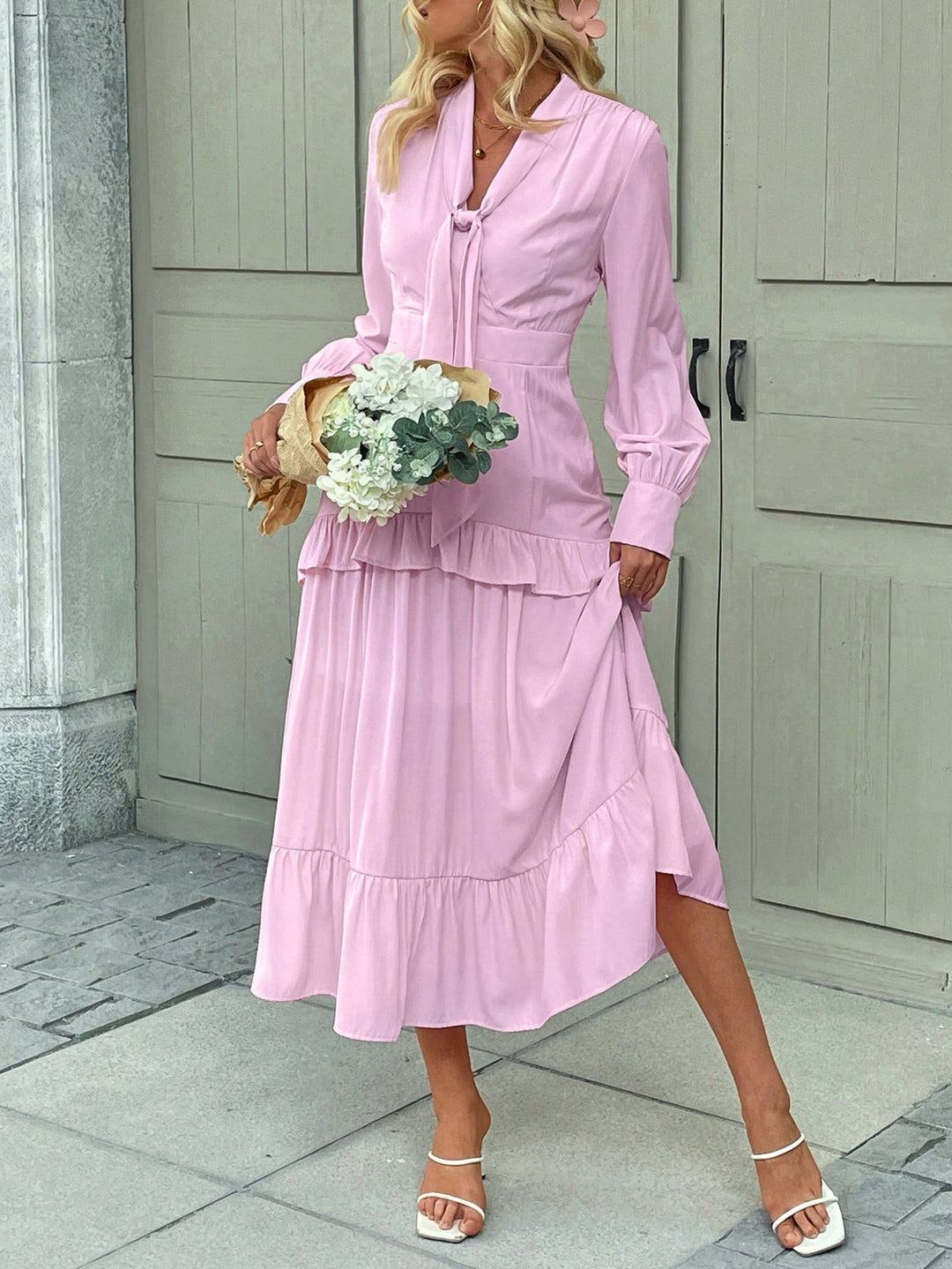 Rochie maxi SHEIN, roz