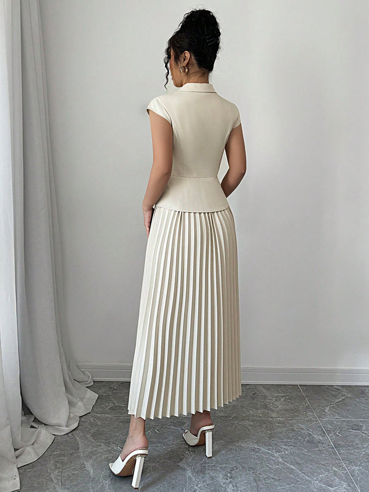 SHEIN maxi ruha, bézs